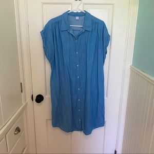 Old Navy Denim Shirt Dress | XL
